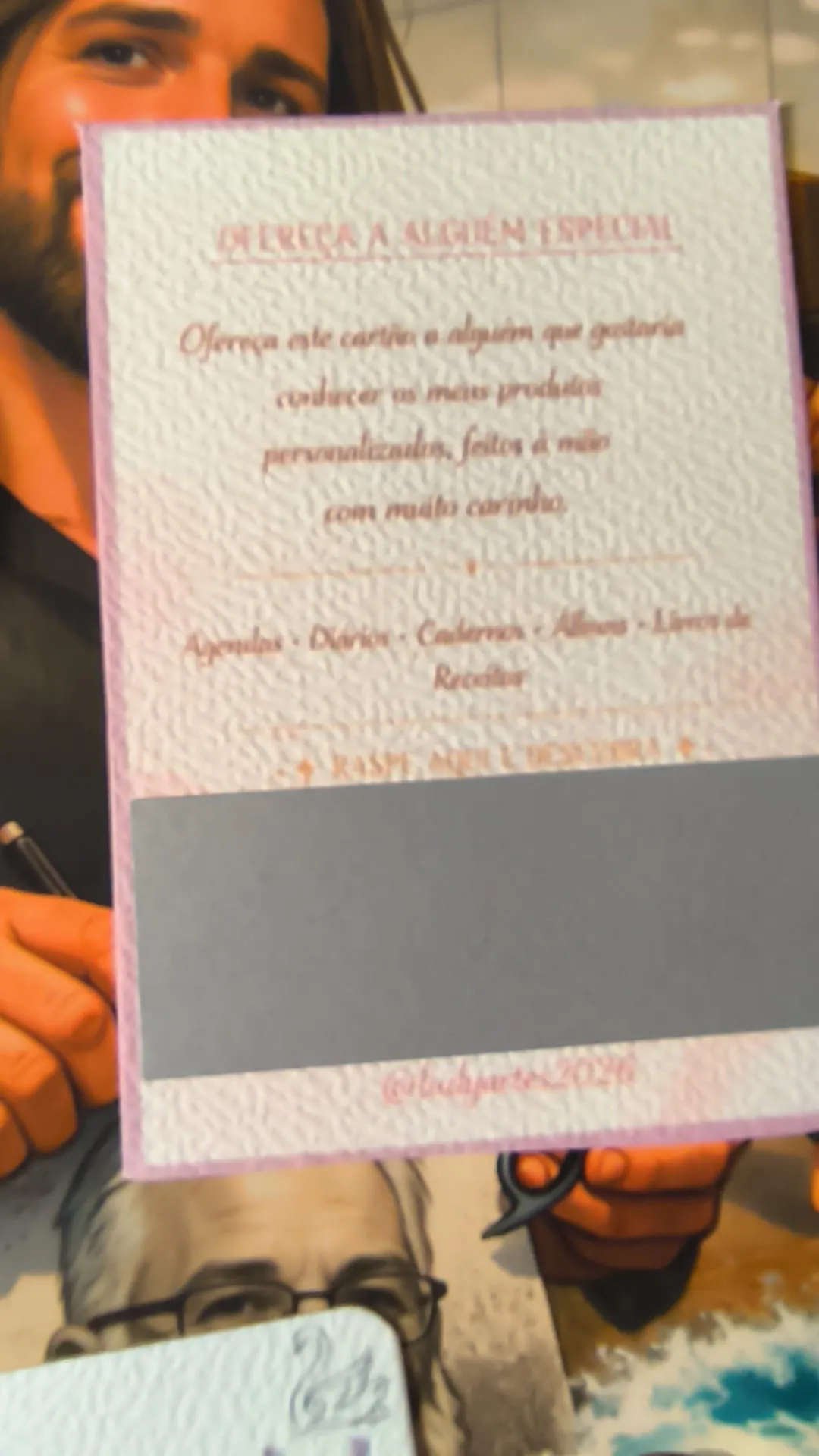 Cartão-oferta da Ludy'Artes para dar a alguém especial